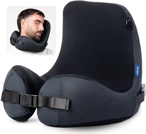 ComfyNap Neck Pillow for Travel Provides Triple Support to The Head, Neck, and Chin in Any Sleeping Position on Flights, Car, and at Home. (Btravelp) by Unknown