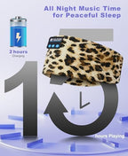 LOVE EYE Sleep Headphones Bluetooth 5.4 Sleeping Eye Mask Wireless Music Earphones with HD Speakers for Side Sleepers Total Blackout Cotton Mask for Travel, Home, Office, Unique Gifts - Image 6