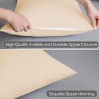 100% Egyptian Cotton Pillow Protectors Set of 4 King Size - Image 4