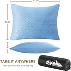 Ivellow Travel Pillow, Camping Pillow for Sleeping,Cooling, Memory Foam -S - Image 4