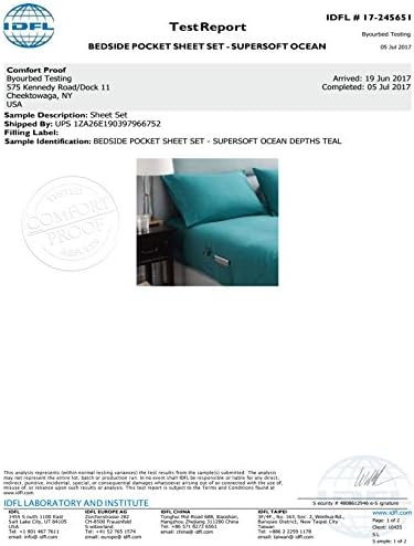 Byourbed BYB Bedside Pocket Twin XL Sheet Set - Supersoft Pewter - Image 2
