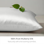 Mellanni Pure Silk Pillowcase Queen Size - Perfect for Hair and Skin - Image 2