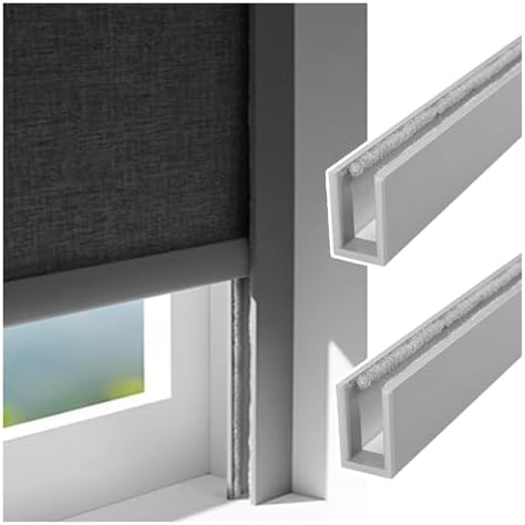 Extra Long U-Channel Light Gap Blockers - Premium Blackout Strips for Nursery, Bedroom & Dorm Room - Effective Light & Draft Stopper, Enhance Privacy & Comfort by Unknown