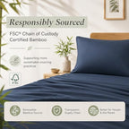 TOSMO Luxury Pillow Case Set of 2 - Cooling Viscose Derived from Bamboo - Oeko-TEX, Breathabl Silky Soft Pillow Cases with Envelope Closure (Queen, Slate) - Image 3
