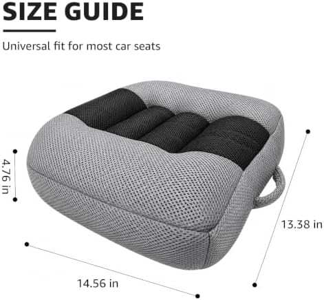 Car Booster Seat Cushion Tailbone Pad (Gray & Black) - Image 2