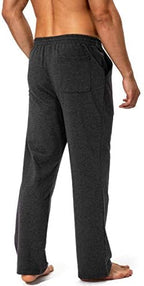 Pudolla Men's Cotton Yoga Sweatpants Athletic Casual Pants with Pockets - Image 4