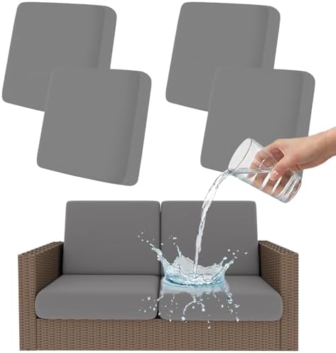 Smiry Waterproof Patio Cushion Covers, Stretch Outdoor Furniture Covers by Smiry