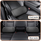 Lumbar Support Pillow for car, Faux Leather Perforated,Snug Conforming Waist Support, Resilient Memory Foam, Car Lower Back Pain Relief,Universal Driving Seat Cushion - Image 6