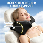 RURISUN U Shaped Pillow,Car Headrest Pillow, for Sleeping with Adjustable Strap Travel Cervical Neck Pillow,100% Memory Foam Breathable Removable Cover(Gray, 1PC) - Image 4