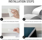 AJAZZ Self Adhesive Curtains 100% Blackout Shades Window Cover Sticky Curtain Portable Easy Open Black Out Curtains for Bedroom Living Room No Drilling (Navy Blue, 59" W x 96" L 1 Panel) - Image 3