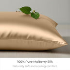 Mellanni Pure Silk Throw Pillowcase - Perfect for Hair and Skin - Image 2