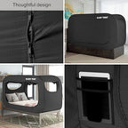 Bed Tent Canopy Twin Pop Up Blackout Privacy Sleep Tent for Kids and Adult - Image 5