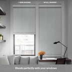 Boolegon Blackout Roller Shades for Windows, White, 35" W x 72" H - Image 2