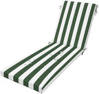 Waterproof Sun Lounger Cushion - Thick Foldable Pad with Ties & Removable Zipper Cover for Outdoor Patio Chairs, Garden, Beach & Pool Use by Unknown