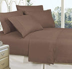Elegant Comfort Luxurious Soft 1500 Thread Count Egyptian 5-Piece Premium Hotel Quality Wrinkle Resistant Coziest Bedding Set, Easy All Around Elastic Fitted Sheet, Deep Pocket, Split King, Taupe - Image 3