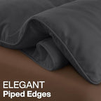 Utopia Bedding Oversize Queen Comforter, Duvet Insert, Grey, 98 x 98 Inches - Image 6