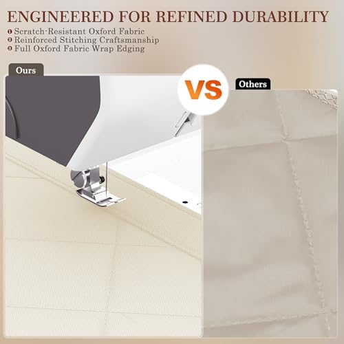 Yotache Magnetic Thermal Insulated Door Curtain Fit 36"x82" Doors, Beige - Image 5