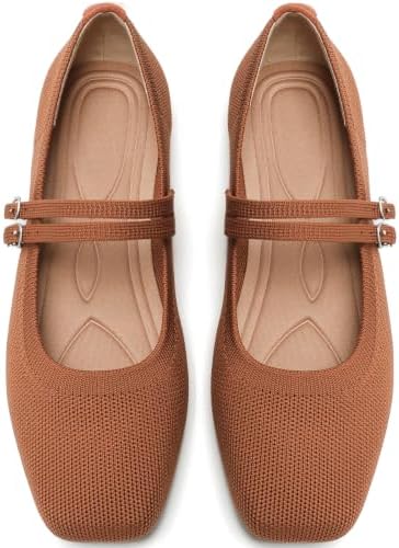 Womens Woven Ballet Flats, Foldable Mary Jane Shoes for Casual Wear by putaomaShoes