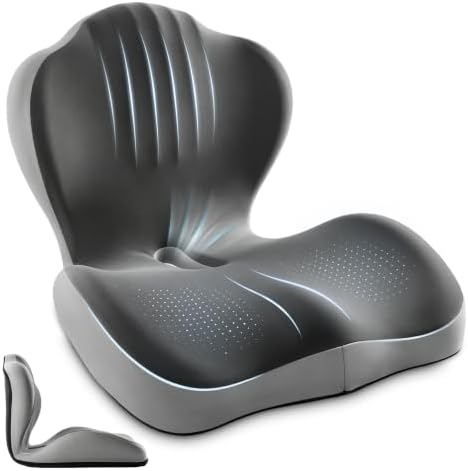 Saker Ergonomic Memory Foam Seat Cushion for Office Chairs,Car Seat Cushion by Saker