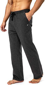 Pudolla Men's Cotton Yoga Sweatpants Athletic Casual Pants with Pockets - Image 2