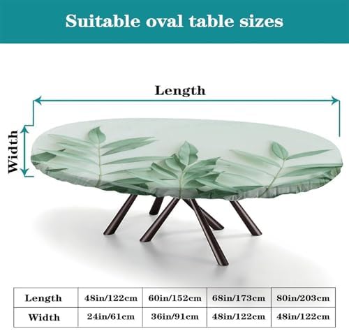 Oval Clear Plastic Tablecloth Protector, Plaid Pattern Printed on Fitted Tablecloths, for Business & Events Birthday Parties, Fits for 48" x 68" Oval Tables - Image 4