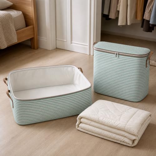 Storage Bag, Clothing Storage, Blue Stripe 110L (2-Pack) - Image 4