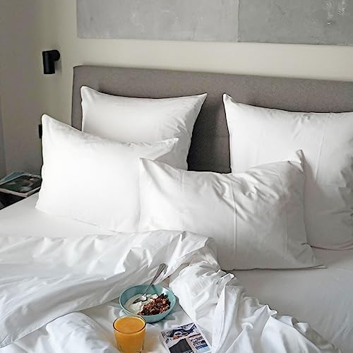 100% Egyptian Cotton Pillow Protectors Set of 4 King Size - Image 5
