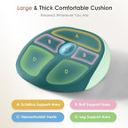 FLORICH Large Car Seat Cushion for Long Sitting, Ergonomic Memory Foam Driving Seat Cushion for Back & Sciatica Pain Relief, Non-Slip Washable Seat Cushion for Car, Driver, Office-Green - Image 5