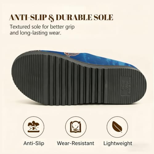 Slippers for Women Men, Memory Foam House Shoes - Image 2