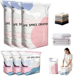 3 Sets Cube Compression Space Saver Bags, No-Pump 3D Vacuum Storage Bags by KALIHANA