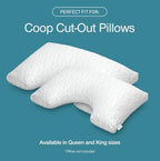 Coop Home Goods Cool Side Cut-Out Pillowcase, Queen Size Cooling Pillow Case for Hot Sleepers, Cut-Out Shape, Two-Sided Pillow Covers, Cozy Side & Cool Side, Ultra Soft Lulltra Cool Technology - Image 5