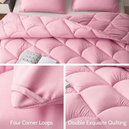 Decroom Lightweight 3 Pieces Comforter Set Full Quilted Duvet Insert - Image 4