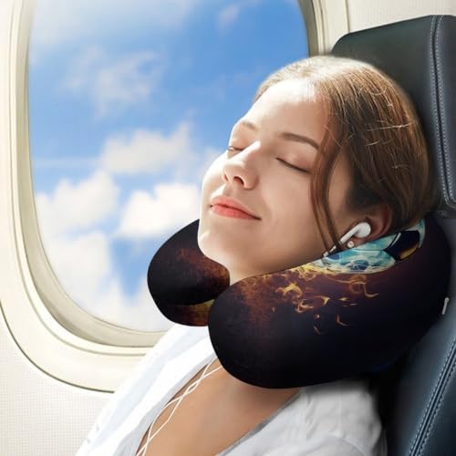 Personality Memory Foam Travel Neck Pillow Neck Head Cushion Pillow - Image 3