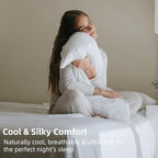 GOKOTTA Soft Pillow Cases King Size Set of 2, Luxury Silky Cooling Pillow Cases for Hot Sleepers, 100% Rayon Made from Bamboo, Envelope Closure and Reversible Pillowcases for Hair and Face(20"*36") - Image 3