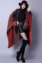 Lacavocor Women's Shawl Wrap Poncho Cape Cardigan Open Front - Image 3
