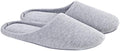 ofoot Women's Non-Slip House Slippers - Lightweight Cotton Memory Foam Indoor Slip-On, Machine Washable & Foldable Travel Design for Home, Yoga, Narrow/Wide Fit Options by OFOOT
