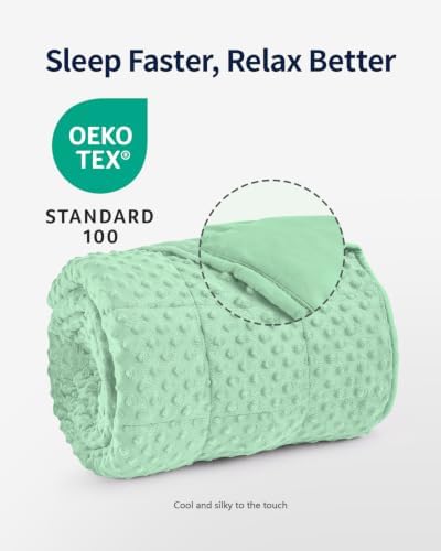 Mr. Sandman Cooling Weighted Blanket for Adults, Queen Size 15 lbs, 60″x80″ - Image 6