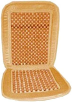 ALLBrand Natural Wooden Bead Car Seat Cushion - Comfortable Massaging Cushion for Office and Travel (Bamboo-Beige) - Image 5