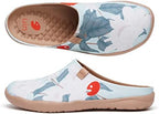 UIN Slipper Woman Travel Art Painted Shoes Wide Toe Casual Home Slip On Mules Malaga - Image 4