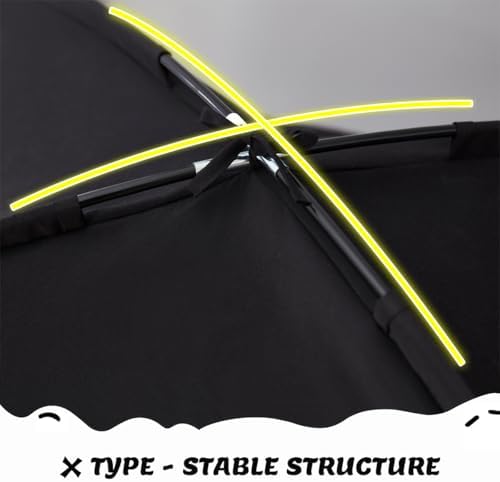Akiky Bed Tent Bed Canopy Privacy Sleeping Space on Bed Breathable Canopy Tents Blackout Tent(Black,Twin) - Image 4