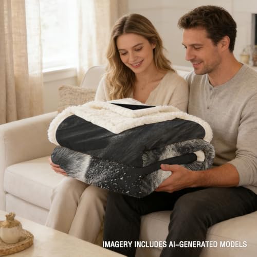 Grizzly Bear Sherpa Blanket Strong Animal Print Throw Blanket for Men Cozy Soft Warm 60x80 Inches Wildlife Design Comfort Gift for Bedroom Couch Office Decor Birthday Housewarming Anniversary - Image 4