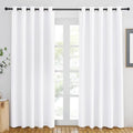 NICETOWN White Room Darkening Curtain 84 inches Long - Grommet Window Treatment Thermal Curtain Sound Reducing Light Blocking Drape for Bedroom/Living Room (1 Panel, W66 x L84) by NICETOWN