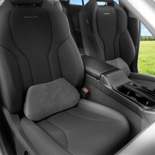 Lumbar Support Pillow for Car Lower Back Cushion, Black, 2 Packs by Dapucarin