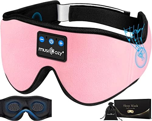 MUSICOZY 3D Sleep Headphones Bluetooth Sleeping Eye Mask & Bluetooth Module Kit with Speakers and Charging Cable - Image 2