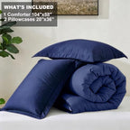 Homelike Moment King Size Comforter Set 3 Piece, Lightweight Soft Bed Sets - Image 6