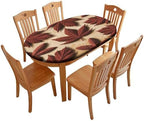 Fitted Tablecloth, Plaid Pattern Printed on Fitted Table Cloth, for Home & Daily Use Nightstands, Fits for 54" x 76" Oval Tables by tablecovertablecloth