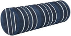 Bolster Pillow Decorative Neck Roll Pillow for Sleeping Round Pillow Inserts Memory Foam Cylinder Pillow Neck Support Darkblue Stripe by Caihoyu