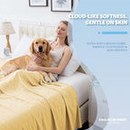 Cooling Blanket Queen Size, 90"x90" Cooling Blankets for Hot Sleepers, Cold Blanket Thin Lightweight Breathable Soft for Couch Bed, Lightweight Blanket Keep Cool for Night Sweats - Image 2
