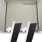 DIY Cuttable Blackout PVC Light Blocking Strips for Windows, 2 Pcs 78in Roller Blind Side Tracks - Privacy Protector & Light Gap Blocker for Bedroom & Bathroom by Unknown