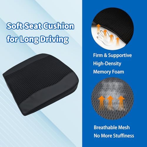 Wedge Seat Cushion Memory Foam Car Cushion for Long Driving - Image 2